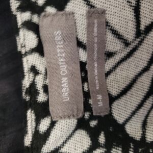 Urban Outfitters Black and White Patterned Fabric Dress